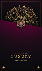 Modern luxury ornamental mandala background with arabesque pattern arabic
 islamic east style.decorative mandala for print, poster,
 cover, brochure, flyer, banner

