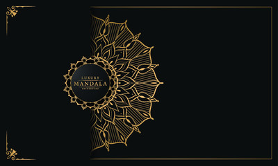 Modern luxury ornamental mandala background with arabesque pattern arabic
 islamic east style.decorative mandala for print, poster,
 cover, brochure, flyer, banner

