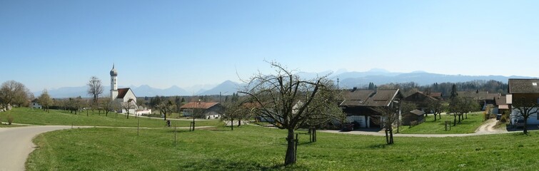 Panorama von Berbling