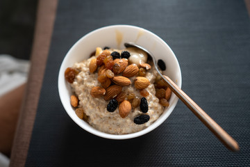 Healthy eating, healthy diet, healthy organic food on table. Morning snack