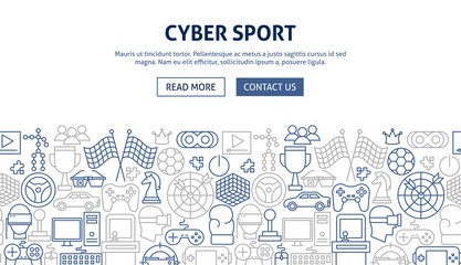 Cyber Sport Banner Design © anna_leni