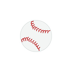 baseball ball, vector on white background