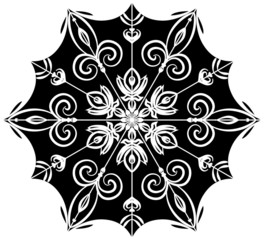 Mandalas for coloring book.Vector Beautiful Mandala.vector illustration. Black color mandala on white isolated background.flowers design