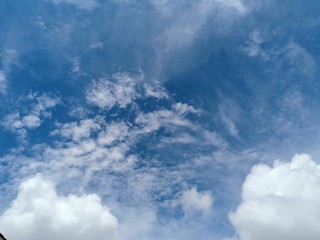blue sky with clouds
