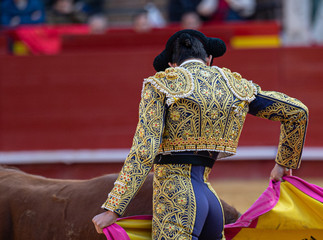 PASE DE CAPOTE, DE TORERO