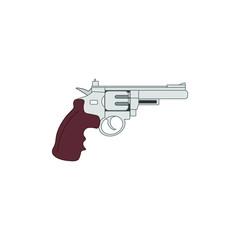 firearm gun vector on white background