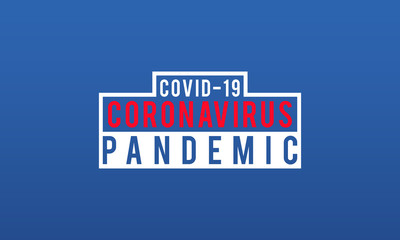 Coronavirus Pandemic disease (COVID-19) Social Awareness Design. 2019-nCov / Novel Corona Virus Pandemic Typography Vector Template