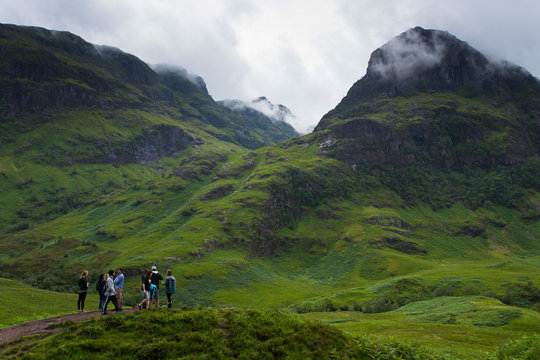 tourists in Glencoe