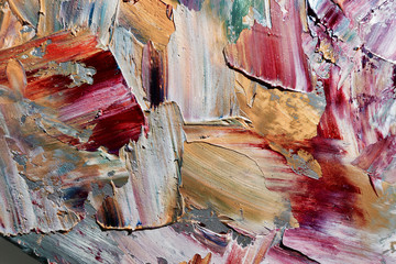 Colorful abstract background wallpaper. Modern motif visual art.  Mixtures of oil paint. Trendy...