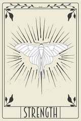 Poster de jardin Signe rétro carte de tarot