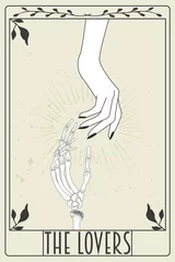 Foto auf Acrylglas Retro Zeichen Tarot-Karte