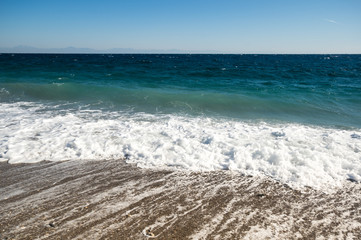 The coast of Mediterranean sea