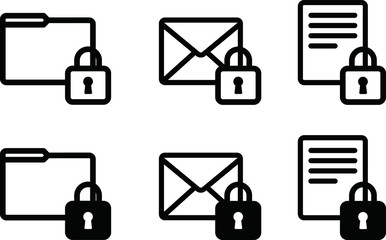 カギのアイコンのセット 南京錠 ビジネス イラスト Stock Vector Adobe Stock