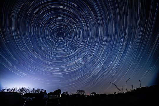 Startrails Kenfig