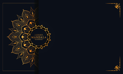 Luxury ornamental mandala design background  with arabesque pattern arabic islamic east style.  ornament elegant
 invitation wedding card , invite , backdrop cover banner illustration 