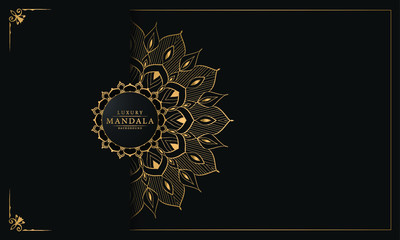 Luxury ornamental mandala design background  with arabesque pattern arabic islamic east style.  ornament elegant
 invitation wedding card , invite , backdrop cover banner illustration 