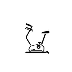exercise bike icon vector