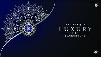 Luxury ornamental mandala design background  with arabesque pattern arabic islamic east style.  ornament elegant
 invitation wedding card , invite , backdrop cover banner illustration 