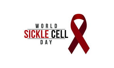 Vector illustration on the theme of World Sickle Cell day observed each year on June 19th worldwide.