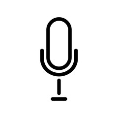 Microphone icon, Microphone icon vector, in trendy flat style isolated on white background. Microphone icon image, Microphone icon illustration