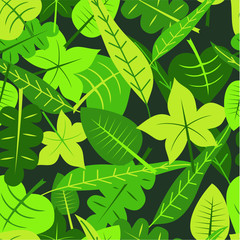 Forest leaves pattern