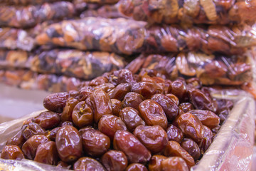 Natural dates in a box for sale.