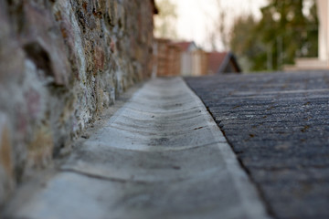 Regenwassergosse aus Betton Stein Gosse für Regen Wasser