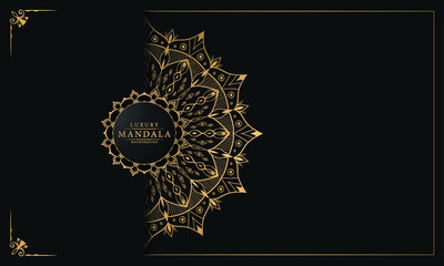 Modern luxury ornamental mandala background with arabesque pattern arabic
 islamic east style.decorative mandala for print, poster,
 cover, brochure, flyer, banner