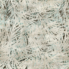 Seamless faded scratched distressed messy montage stock graphic design. Detailed realistic ragged crumpled grungy worn collage motif. Seamless repeat raster jpg pattern swatch.