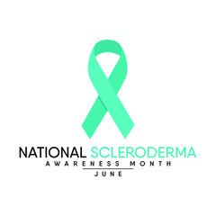 Vector illustration on the theme of National Scleroderma awareness month observed each year during June.