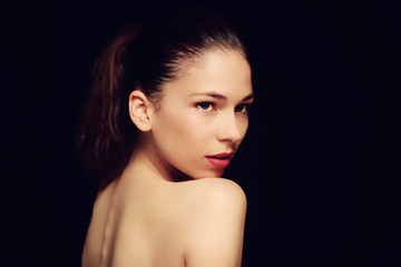 Portrait beauté d'une adolescente