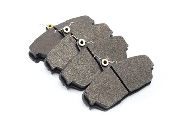 brake pads isolated on white baclkground.