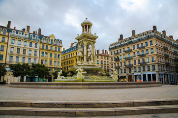 Fototapeta na wymiar Centre ville de Lyon