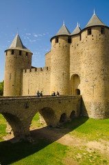 Fototapeta na wymiar Cité médiévale carcassonne