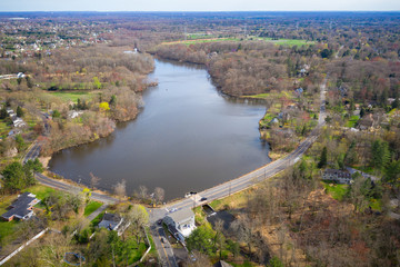 Fototapeta premium Aerial Landscape of West Windsor New Jersey