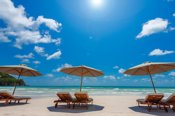Bai Sao Beach, turquoise sea  in sunlight, Phu Quoc Island, Vietnam.