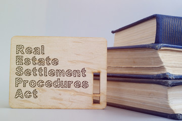 Conceptual photo showing printed text Real Estate Settlement Procedures Act (RESPA)