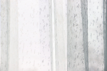 Tulle woven from white threads.
