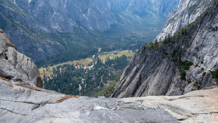 landscape and scenic view on Yosemite national park valley