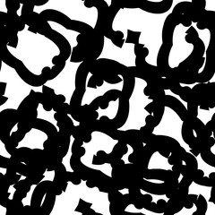 Seamless black and white grunge texture. Abstract repeating background. Grim urban surface
