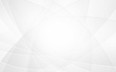 Abstract geometric white and gray curve line gradient texture background. with space for concept design Technology and modern.
