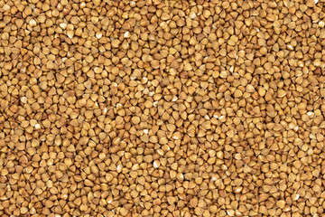 Dark Buckwheat texture. Dietary product. Top view