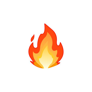 Lit emoji icon. Fire symbol modern, simple, vector, icon for website design, mobile app, ui. Vector Illustration