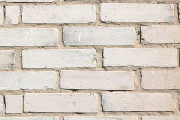 Gray background of white building silicate brick