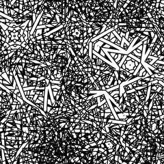 Seamless black and white grunge texture. Abstract repeating background. Grim urban surface
