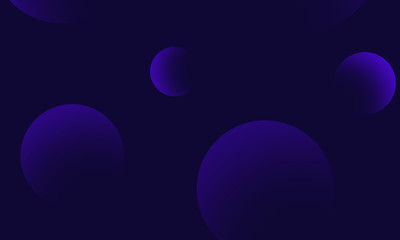 Purple circles gradient on black dark abstract background. Modern graphic design element.