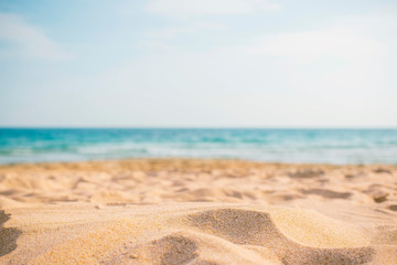 Blurred background of a beach for wallpaper