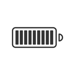 Full battery icon. Power symbol modern, simple, vector, icon for website design, mobile app, ui. Vector Illustration