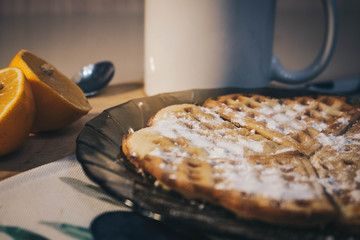 breakfast with coffee