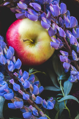 apple and flowers